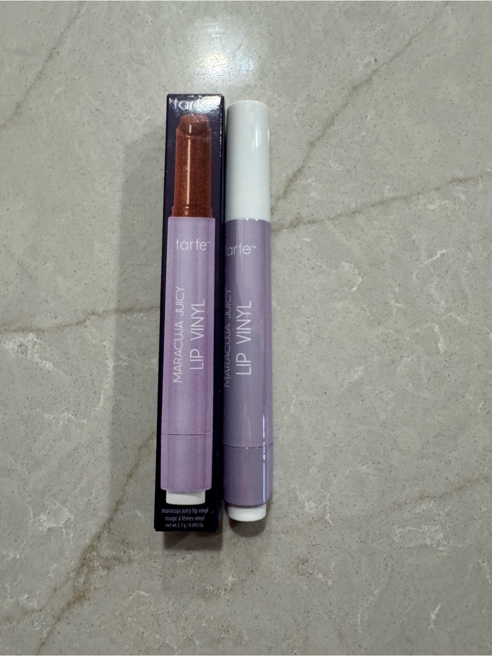 Tarte lip vinyl shimmering cinnamon spice  2.7g/.095oz NIB